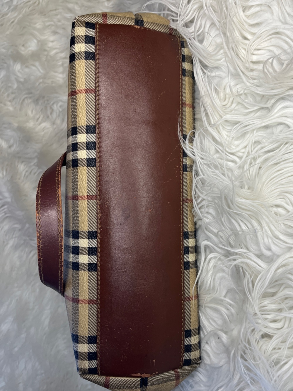 Vintage Burberry Haymarket check coated canvas tote - Picture 9 of 16
